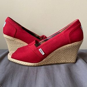 TOMS Red Michelle Espadrilles - Size 8.5